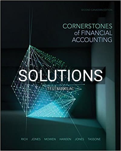 Solutions for Cornerstones of Financial Accounting 2nd Edition by Rich cover