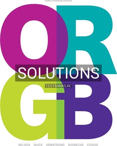 Solutions for ORGB 3rd Edition by Nelson cover