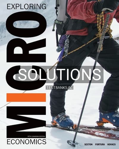 Solutions for Exploring Microeconomics 5th Edition by Sexton cover