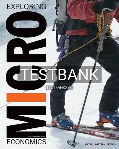 Test Bank for Exploring Microeconomics 5th Edition by Sexton cover