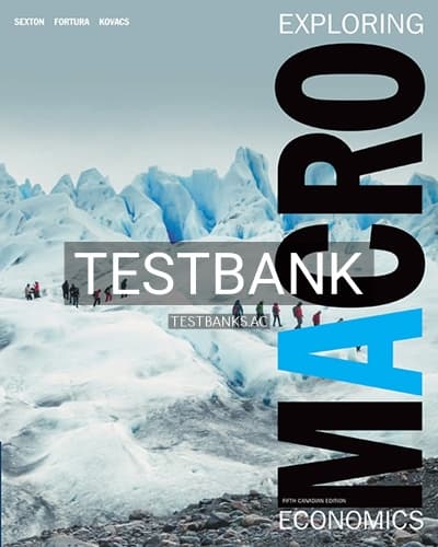 Test Bank for Exploring Macroeconomics 5th Edition by Sexton cover