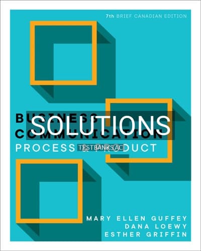 Cover for Solutions for Business Communication Process and Product 7th Edition by Guffey