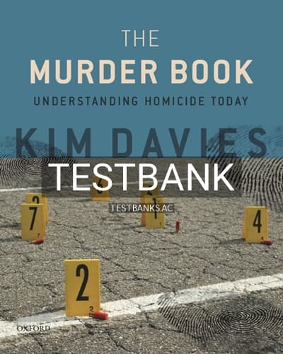 Test Bank for The Murder Book 1st Edition by Davies cover