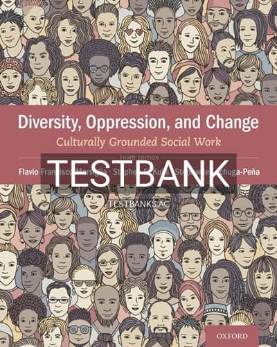 Test Bank for Diversity Oppression and Change 3rd Edition by Marsiglia cover