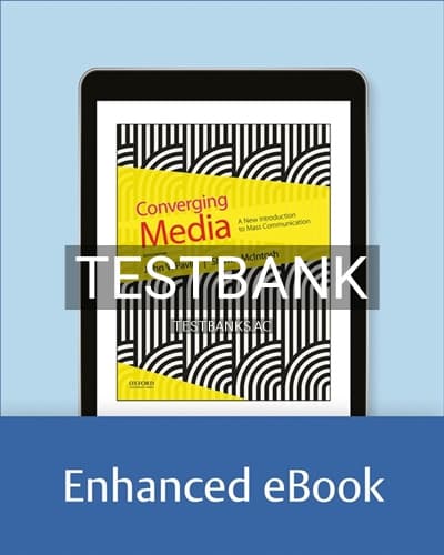 Test Bank for Converging Media 6th Edition by Pavlik cover