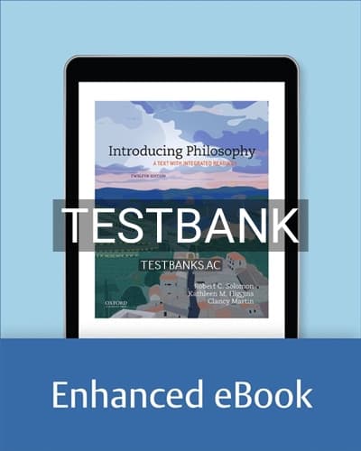 Test Bank for Introducing Philosophy 12th Edition by Solomon cover