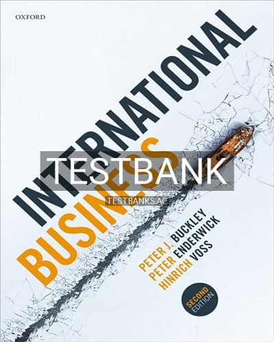 Test Bank for International Business 2nd Edition by Buckley cover