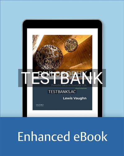 Test Bank for Philosophy Here and Now 4th Edition by Vaughn cover