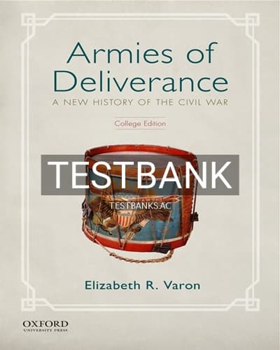 Test Bank for Armies of Deliverance 1st Edition by Varon cover