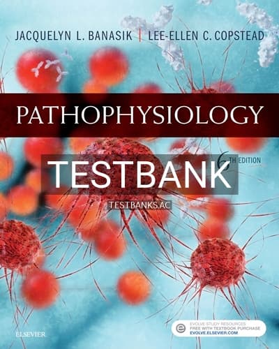 Test Bank for Pathophysiology 6th Edition by Banasik cover