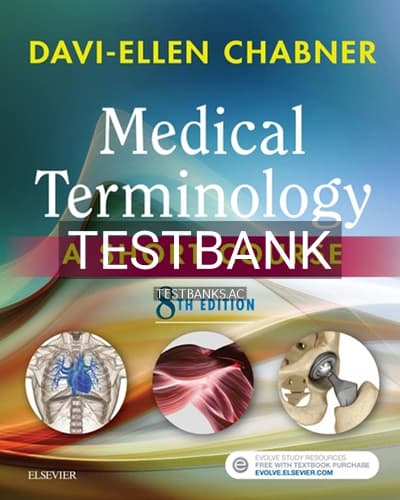 Test Bank for Medical Terminology Short Course 8th Edition by Chabner cover