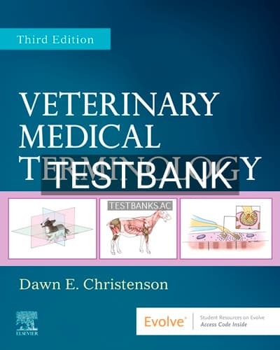 Test Bank for Veterinary Medical Terminology 3rd Edition by Christenson cover