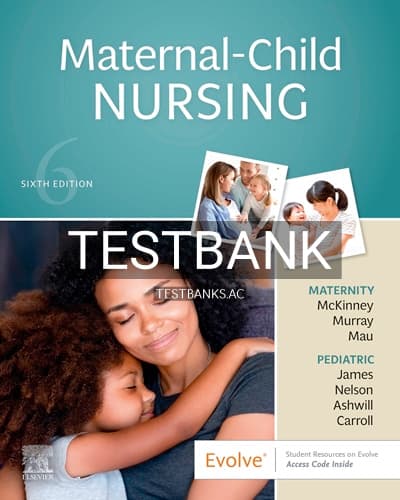 Test Bank for Maternal Child Nursing 6th Edition by McKinney cover