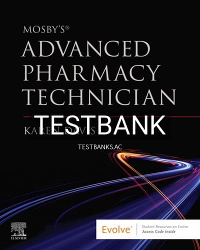 Test Bank for Mosbys Advanced Pharmacy Technician 1st Edition by Davis cover