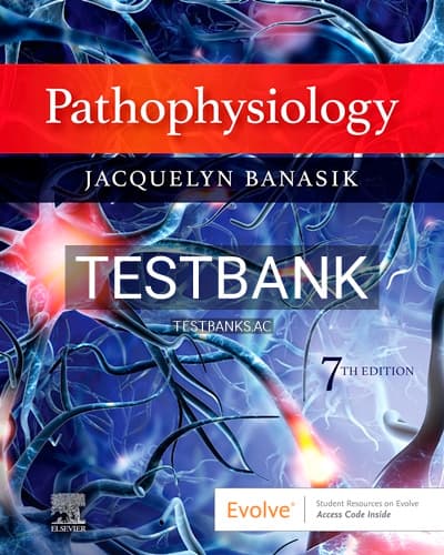 Test Bank for Pathophysiology 7th Edition by Banasik cover