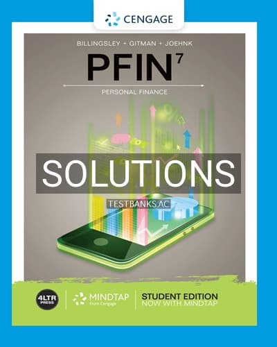 Solutions for PFIN 7th Edition by Billingsley cover
