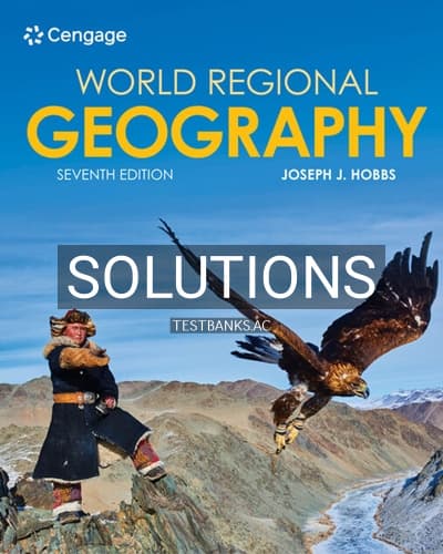 Cover for Solutions for World Regional Geography 7th Edition by Hobbs