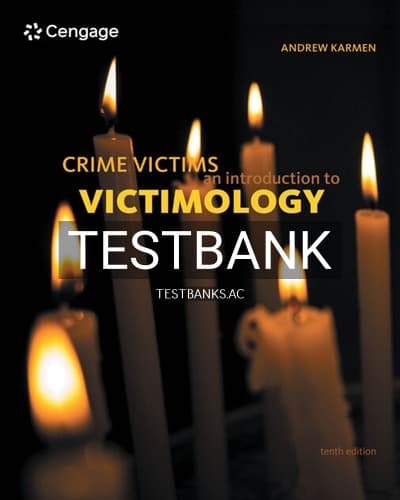 Test Bank for Crime Victims 10th Edition by Karmen cover