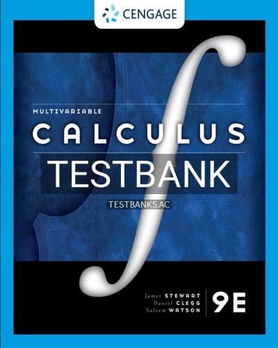 Test Bank for Multivariable Calculus 9th Edition by Stewart cover