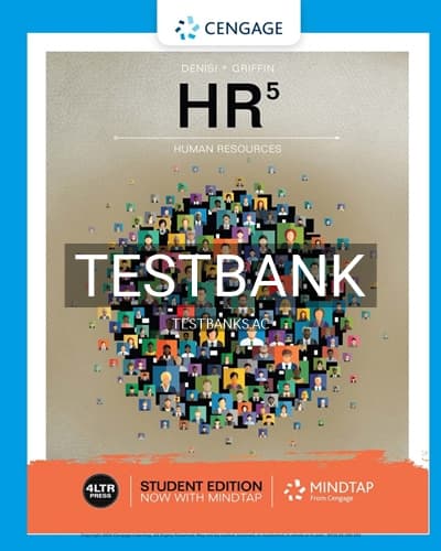 Test Bank for HR 5th Edition by DeNisi cover