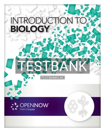 Test Bank for Introduction to Biology 1st Edition by OpenStax-Cengage cover
