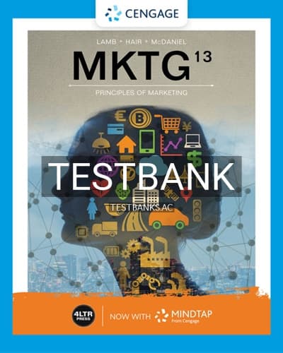 Test Bank for MKTG 13th Edition by Lamb cover
