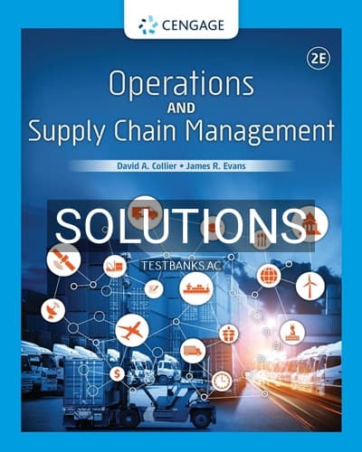 Solutions for Operations and Supply Chain Management 2nd Edition by Collier cover