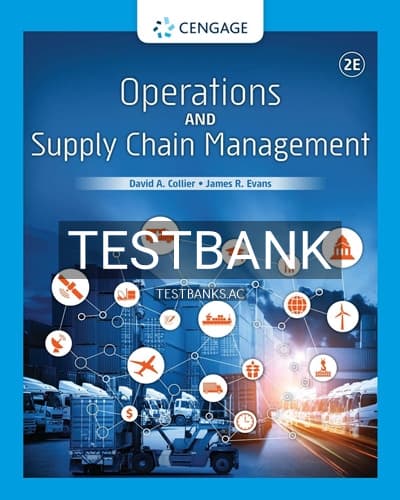 Test Bank for Operations and Supply Chain Management 2nd Edition by Collier cover