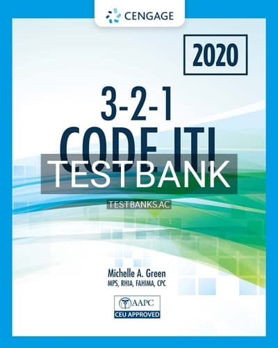 Test Bank for 3-2-1 Code It 2020 8th Edition by Green cover