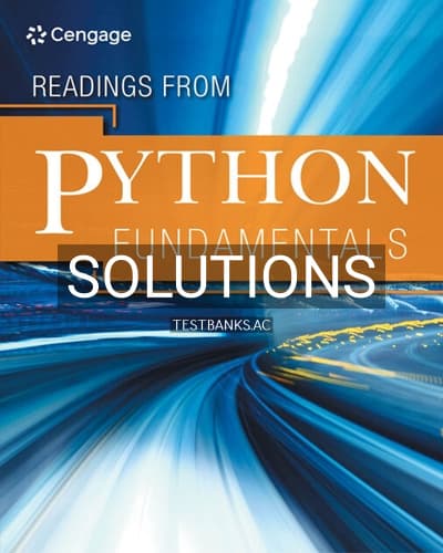 Solutions for Python Fundamentals 1st Edition by Cengage cover