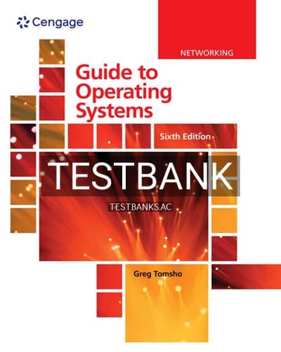 Test Bank for Guide to Operating Systems 6th Edition by Tomsho cover