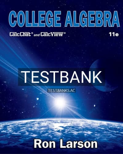 Test Bank for College Algebra 11th Edition by Larson cover