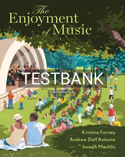 Test Bank for Enjoyment of Music 13th Edition by Forney cover