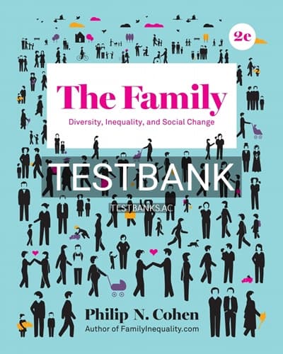 Test Bank for The Family Diversity Inequality and Social Change 2nd Edition by Cohen cover