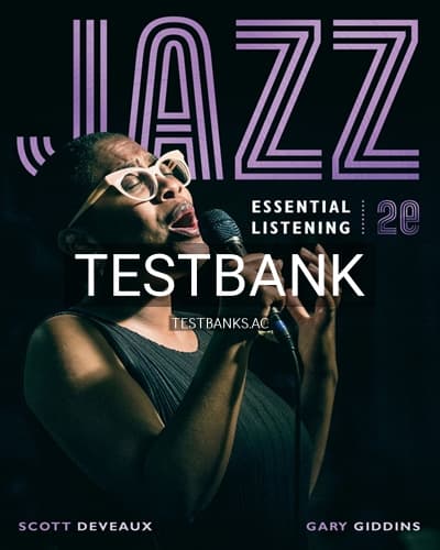 Test Bank for Jazz Essential Listening 2nd Edition by DeVeaux cover