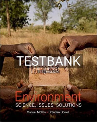 Test Bank for Environment Science Issues Solutions 1st Edition by Molles cover