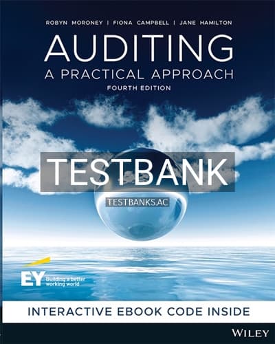 Cover for Test Bank for Auditing 4th Edition by Moroney