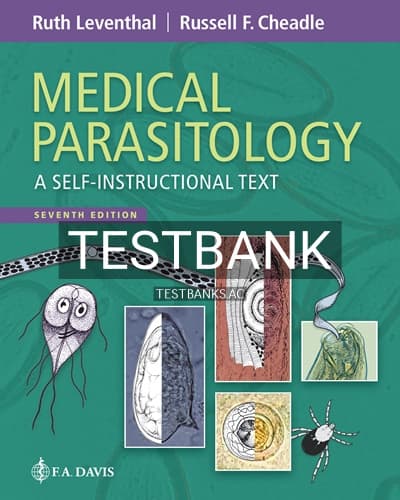 Test Bank for Medical Parasitology 7th Edition by Leventhal cover