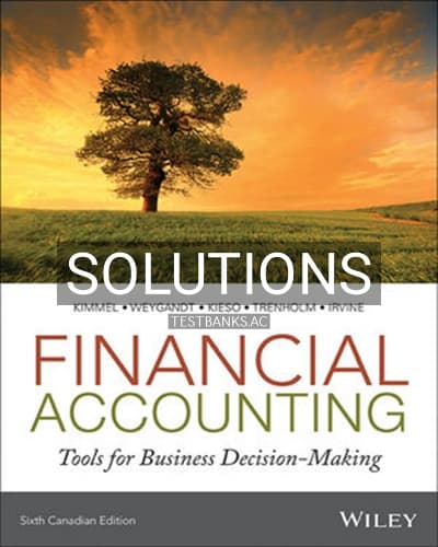 Solutions for Financial Accounting 6th Edition by Weygandt cover