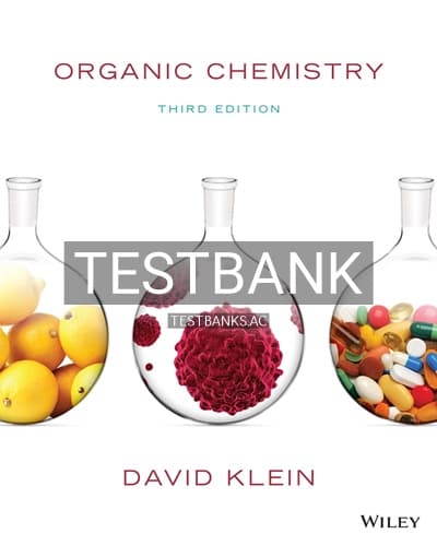 Test Bank for Organic Chemistry 3rd Edition by Klein cover