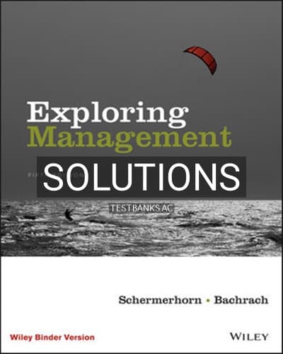 Solutions for Exploring Management 5th Edition by Schermerhorn cover
