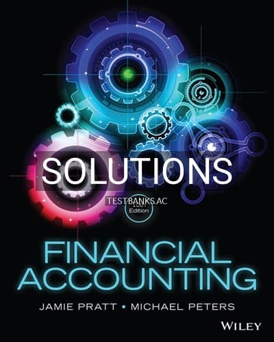 Solutions for Financial Accounting in an Economic Context 10th Edition by Pratt cover