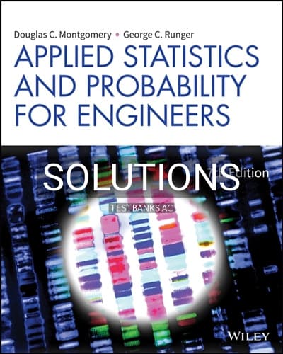 Solutions for Applied Statistics and Probability for Engineers 7th Edition by Montgomery cover