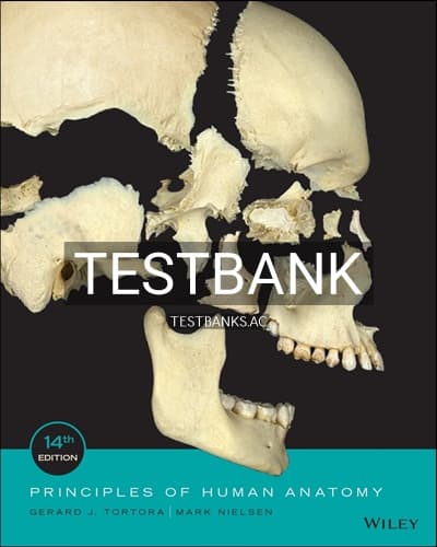 Test Bank for Principles of Human Anatomy 14th Edition by Tortora cover