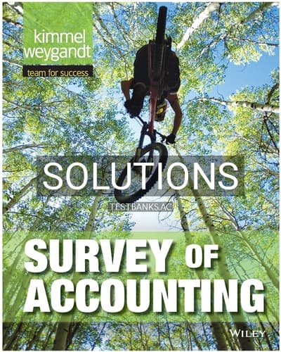 Solutions for Survey of Accounting 1st Edition by Kimmel cover