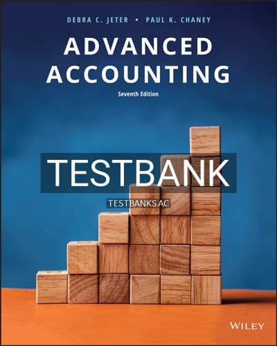 Test Bank for Advanced Accounting 7th Edition by Jeter cover