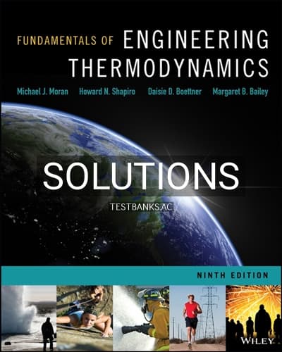 Solutions for Fundamentals of Engineering Thermodynamics 9th Edition by Moran cover
