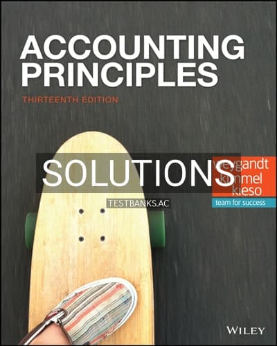 Solutions for Accounting Principles 13th Edition by Weygandt cover