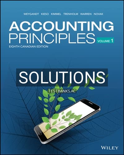 Solutions for Accounting Principles Volume 1 8th Edition by Weygandt cover
