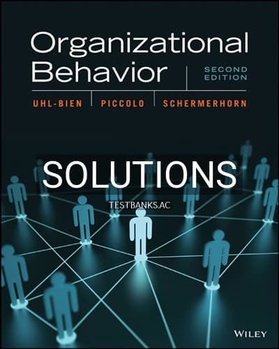 Solutions for Organizational Behavior 2nd Edition by Uhl-Bien cover